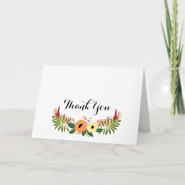 Thank You Wreath Notecard (Front)