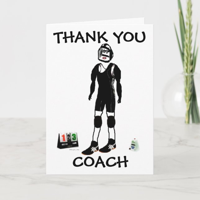 Thank You Wrestling Coach (Front)