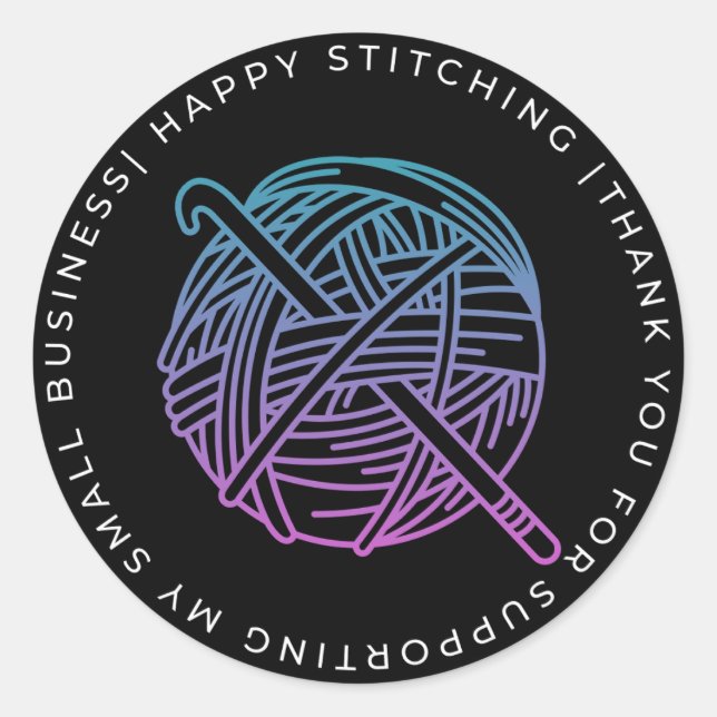 THANK YOU YARN STICKERS (Front)