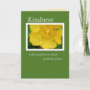 Thank You,Yellow Flower Relligious You Card