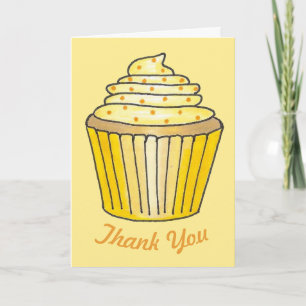 Thank You You're Sweet Lemon Yellow Cupcake Cake