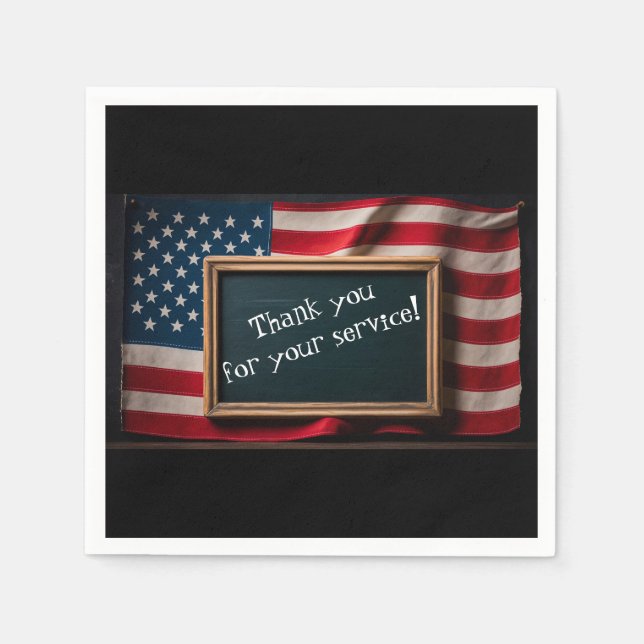 Thank youi for your service! napkin (Front)
