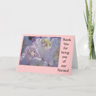 Thank Your Being One of Our Nurses! Cards Florals