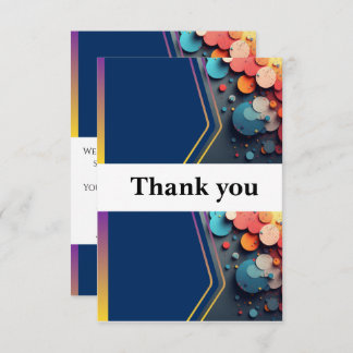Thank your loved ones with this beautiful wedding  thank you card