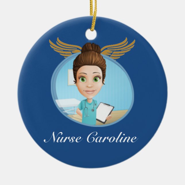 Thank Your Nurse - SRF Ceramic Ornament (Front)