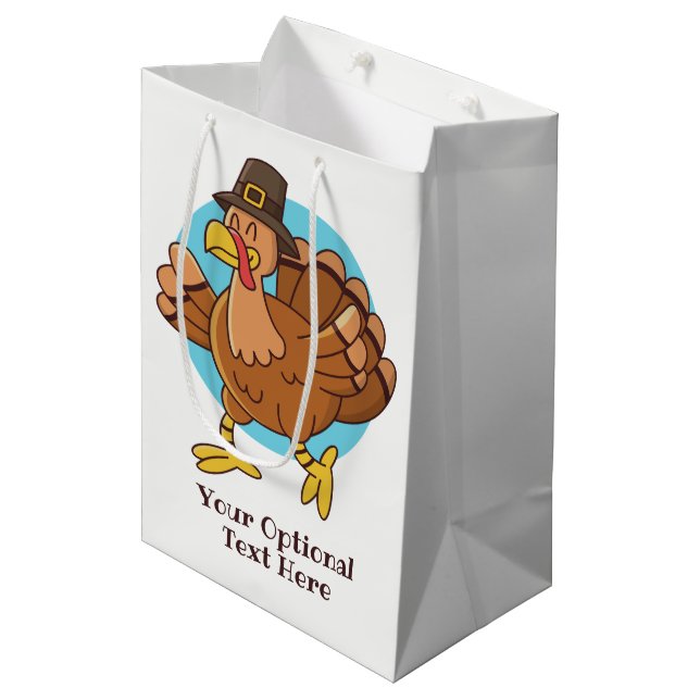 Thankesgiving Turquie personnalisé sac cadeau (Devant Angle)