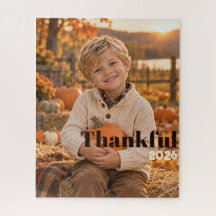 Thankful 2026 Personalized Thanksgiving Photo