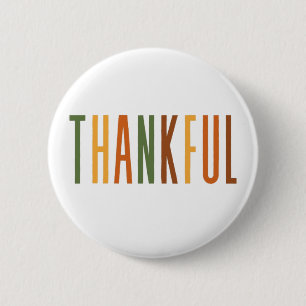 Thankful 2 Inch Round Button