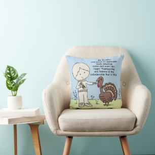 Thankful and Appreciative Throw Pillow