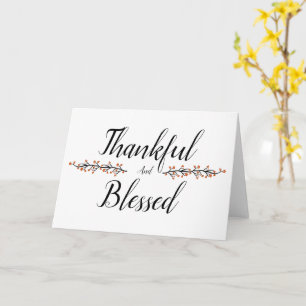 Thankful and blessed card