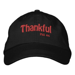 Thankful Bible Quote Customize it Embroidered Hat