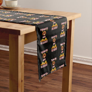 Thankful Blessed 23 US Maple November Thanksgiving Medium Table Runner