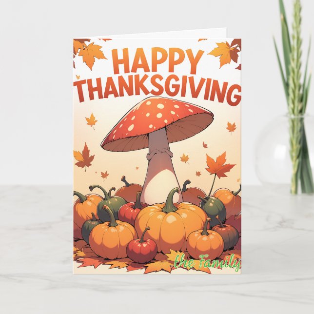 Thankful & Blessed Holiday Card (Front)
