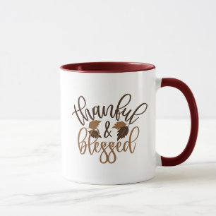 Thankful & Blessed Mug