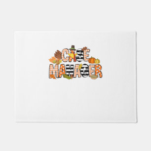 Thankful Case Manager Thanksgiving Case Management Doormat