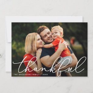 thankful fall greetings happy thanksgiving  holiday card