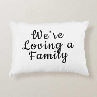 Thankful Family Accent Throw Pillow