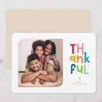 THANKFUL FAMILY PHOTO modern bright colourful