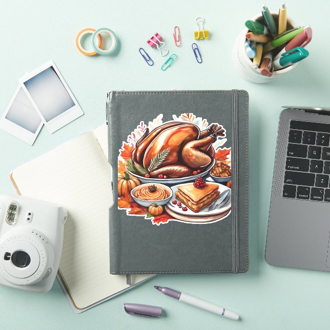 Thankful & Fly Turkey – Colourful Urban Cartoon Ov (iPad Cover)