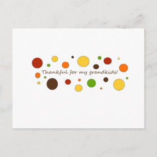 Thankful for my grandkids postcard