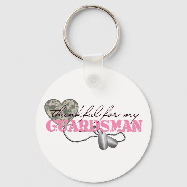 Thankful For My Guardsman Keychain (Front)