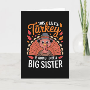 Thankful For My Headstart Turkeys Thanksgiving Tea Card