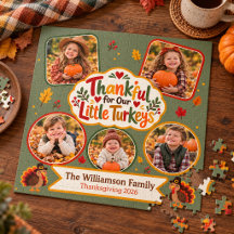 Thankful for Our Little Turkeys Personalized Famil