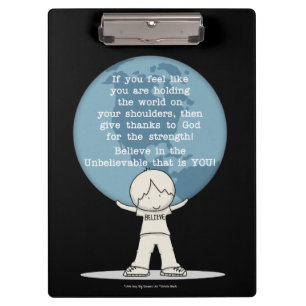 Thankful for Strength Clipboard