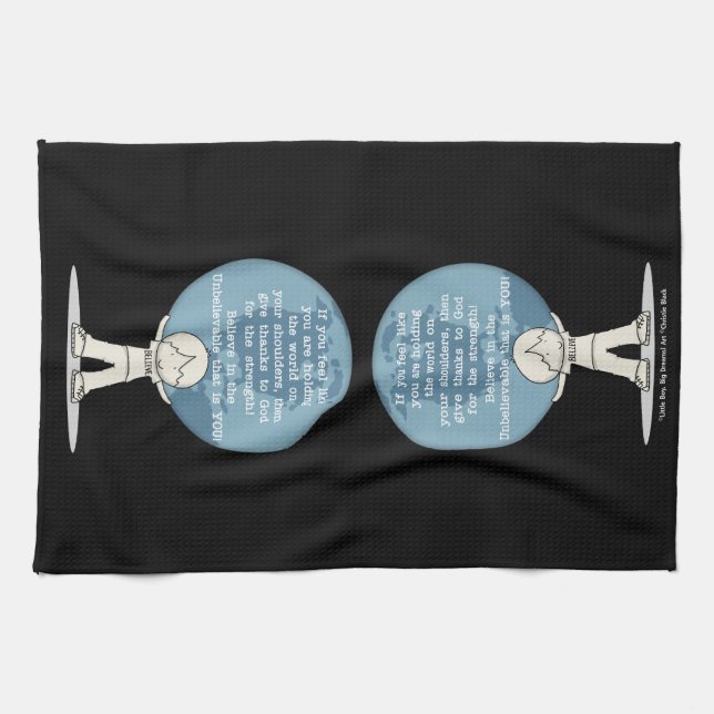 Thankful for Strength Kitchen Towel (Horizontal)