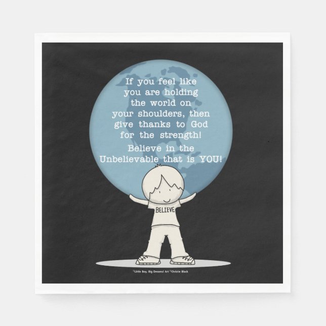 Thankful for Strength Napkin (Front)