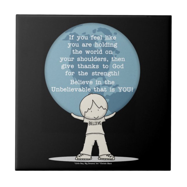 Thankful for Strength Tile (Front)