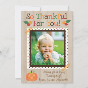Thankful For You - Fall / Thanksgiving Card