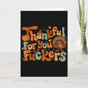 Thankful For You Forers, Funny Thanksgiving Card