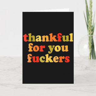 Thankful For You Forers Thanksgiving Happy Turkey Card