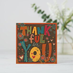 Thankful for You Fun Folk Colourful Inspirivity