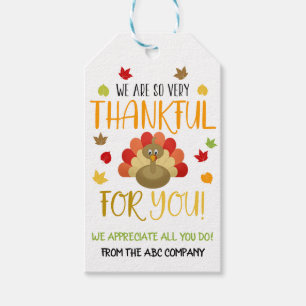 Thankful For You Gift Tag