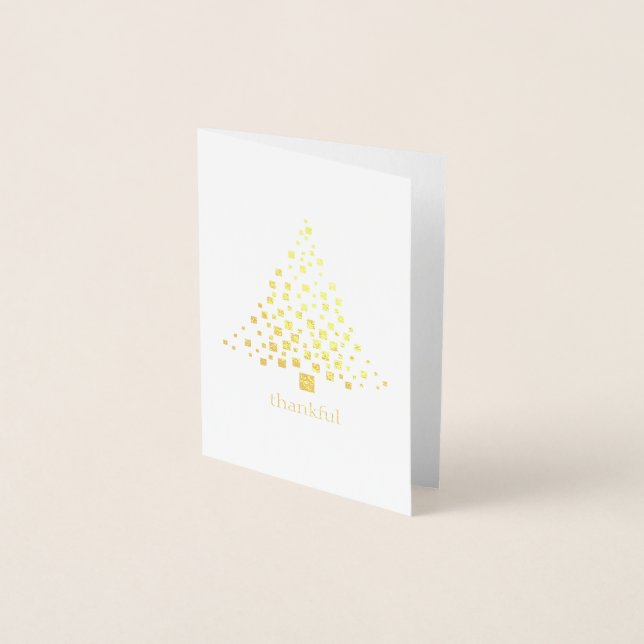 Thankful for You Holiday Thank you Card (Front)