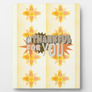 Thankful for you plaque