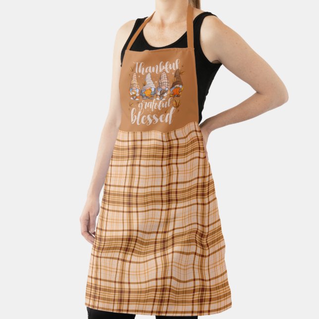 Thankful Gnomes – Autumn Blessings Apron (Insitu)