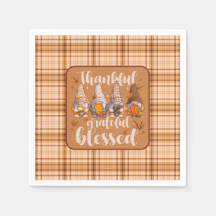 Thankful Gnomes – Autumn Blessings Napkin