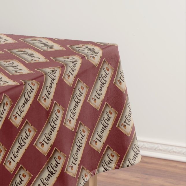 Thankful Graphics Art Thanksgiving Tablecloth (In Situ)