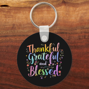 Thankful, Grateful and Blessed – A Vibrant Fall Keychain