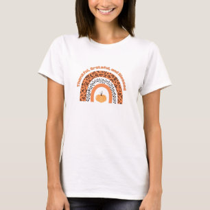 Thankful grateful and blessed pumpkin women T-Shirt