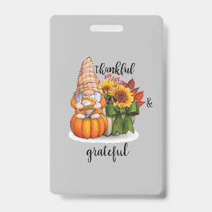 Thankful & grateful  badge