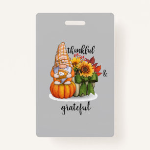 Thankful & grateful  badge