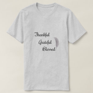 Thankful Grateful Blessed Angel Feather T-Shirt