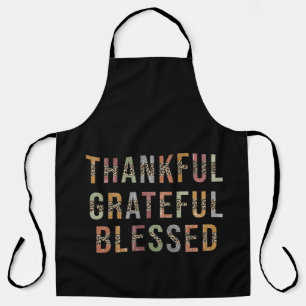 Thankful, Grateful, Blessed Apron