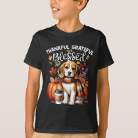 Thankful Grateful Blessed Beagle Dog Happy Fall Y'
