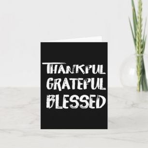 Thankful Grateful Blessed Christmas Shirts For Men Card