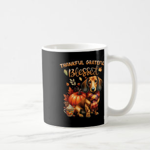 Thankful Grateful Blessed Dachshund Dog Fall Y'all Coffee Mug